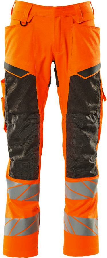 Poly - ACCELERATE Warn-Bundhose K2 BW 62 Lange 70% L35 w-orange/d-anthr 30% Mascot SAFE 215g/m²