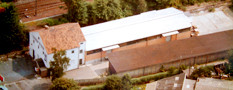 Eine Luftaufnahme aus den 70er Jahren zeigt die Gebäude von oben